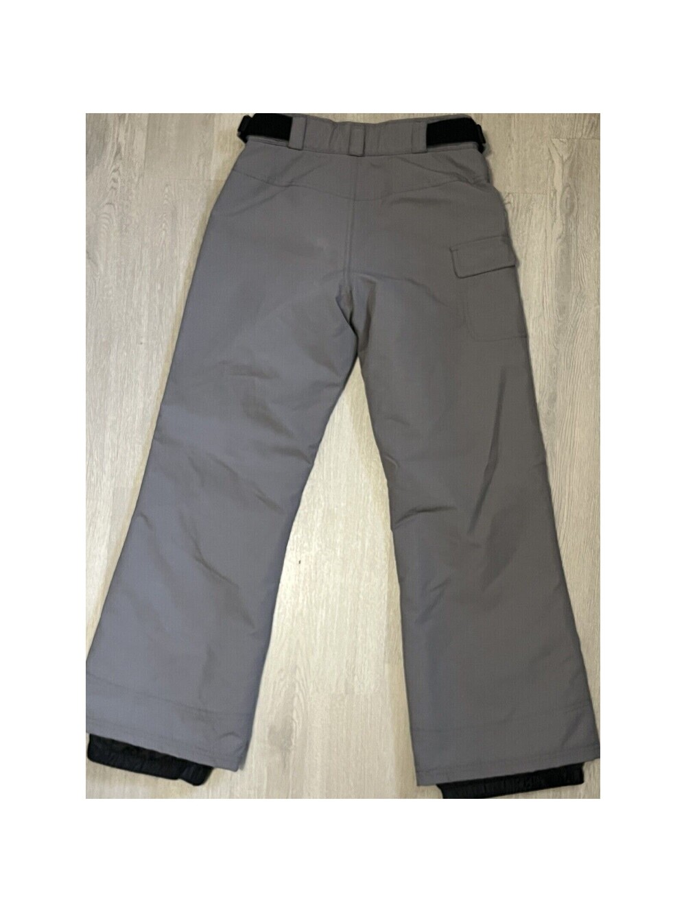 MOUNTAIN TEK Boys Snowboard PANTS, Size Large, Grey Adjustable Waist EUC